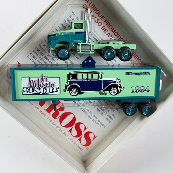 Winross 1:64 Scale 1994 Das Awkscht Fescht Diecast Truck W/ Box - Picture 1 of 9